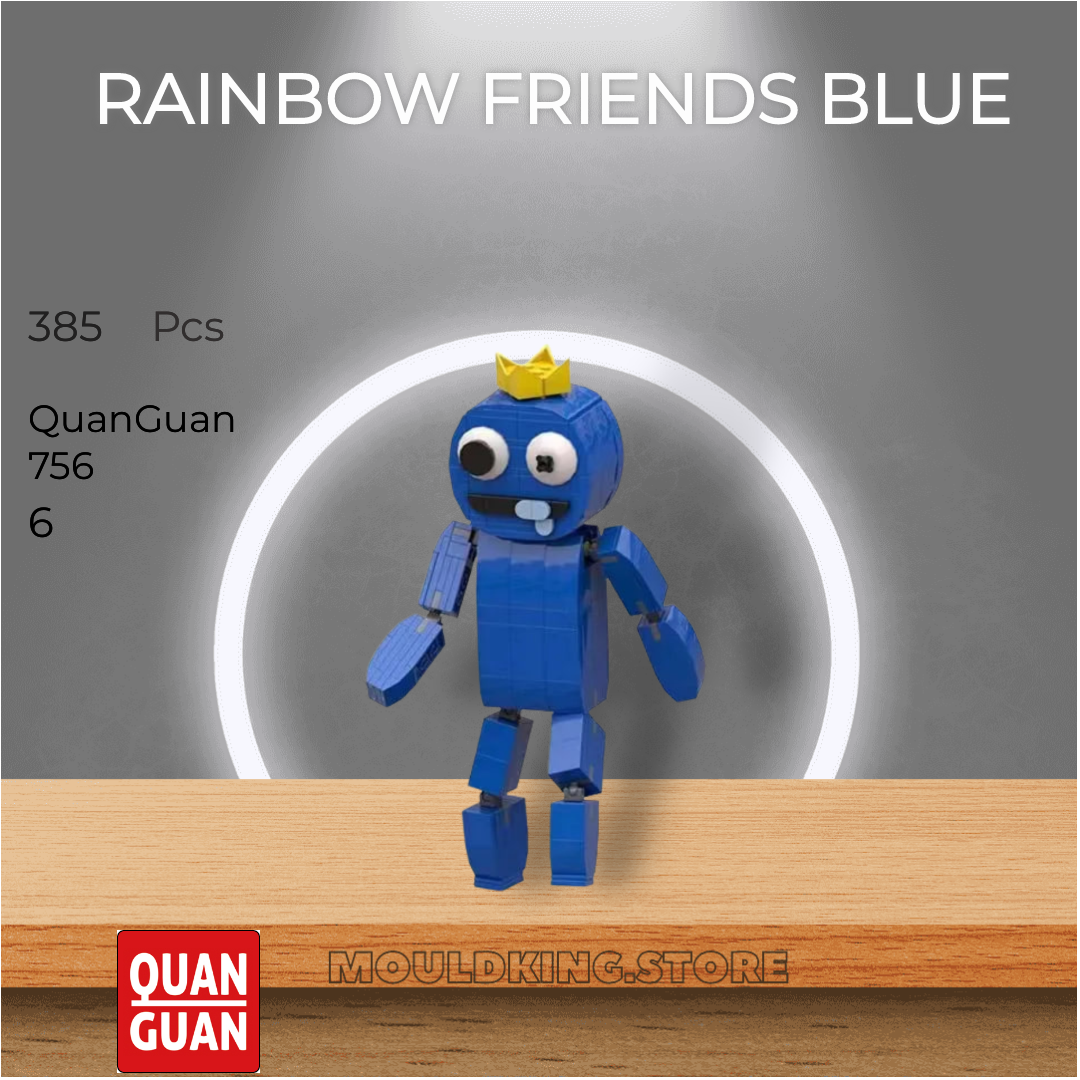 Rainbow Friends Blue QUANGUAN 756 Creator Expert with 385 Pieces