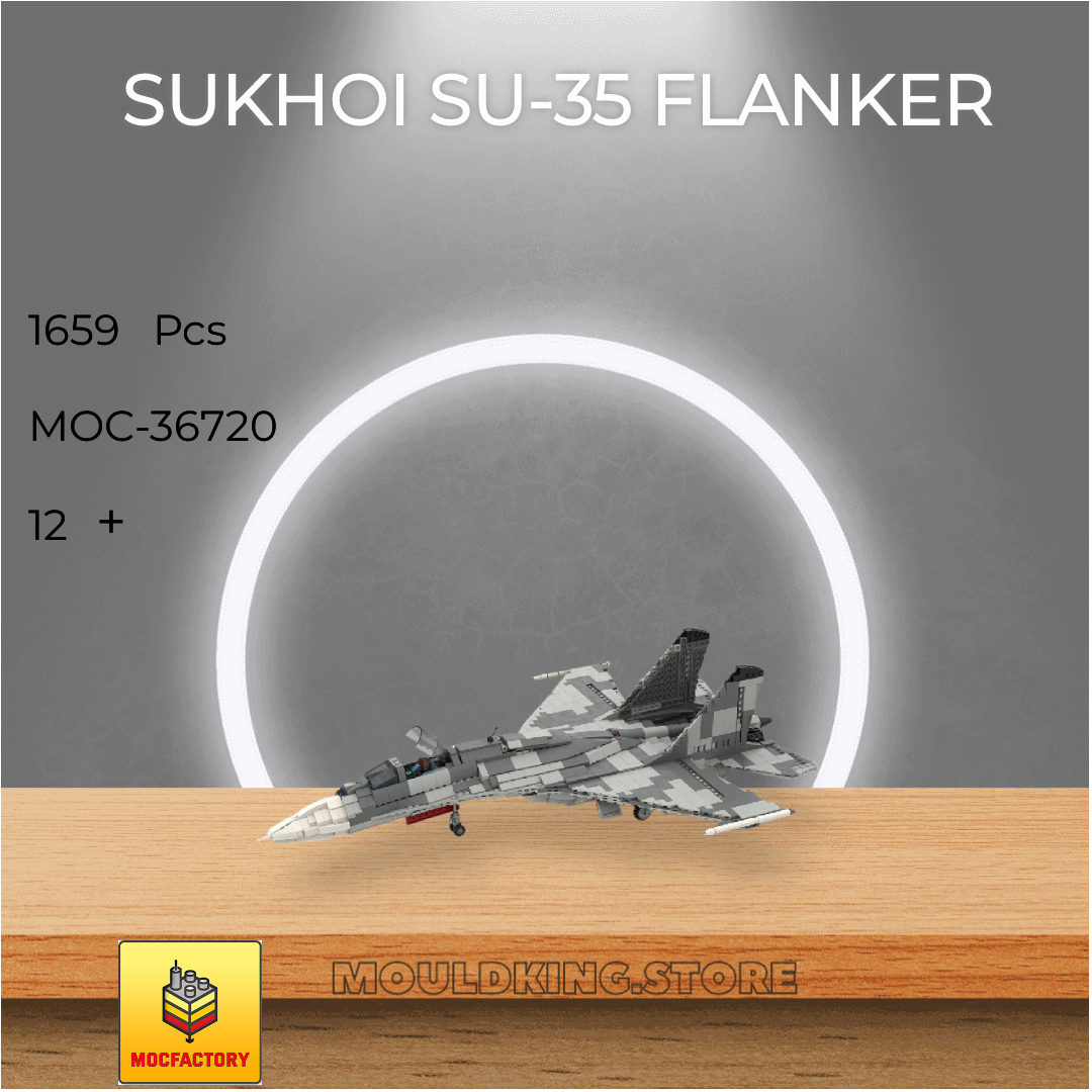 MOC-36720 Sukhoi SU-35 Flanker Model(1659PCS)