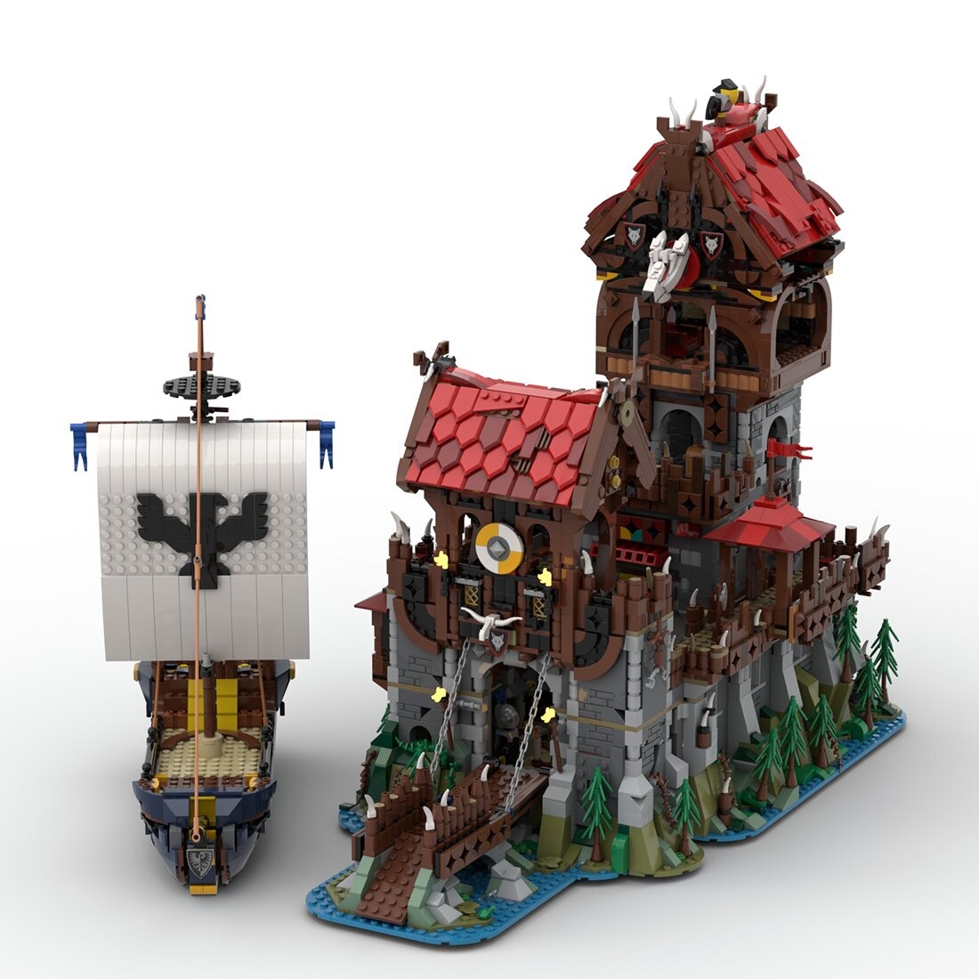 moc 136695 wolfpack tower medieval shi main 1 - MOULD KING