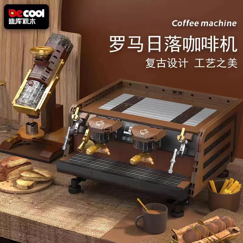 DECOOL / JiSi 16810 Espresso Mocha Coffee Maker with 612 Pieces