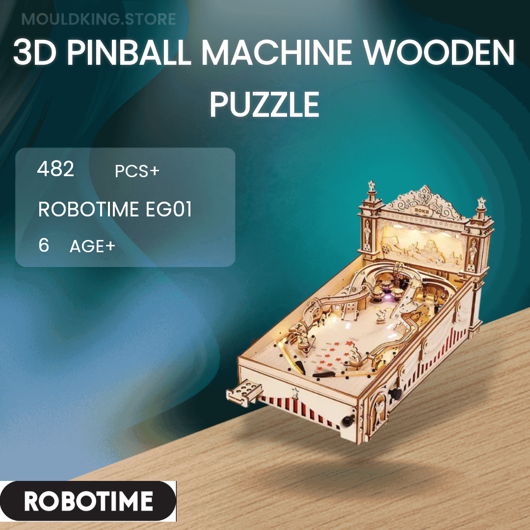 Rokr 3D Pinball Machine 3D Wooden Puzzle EG01