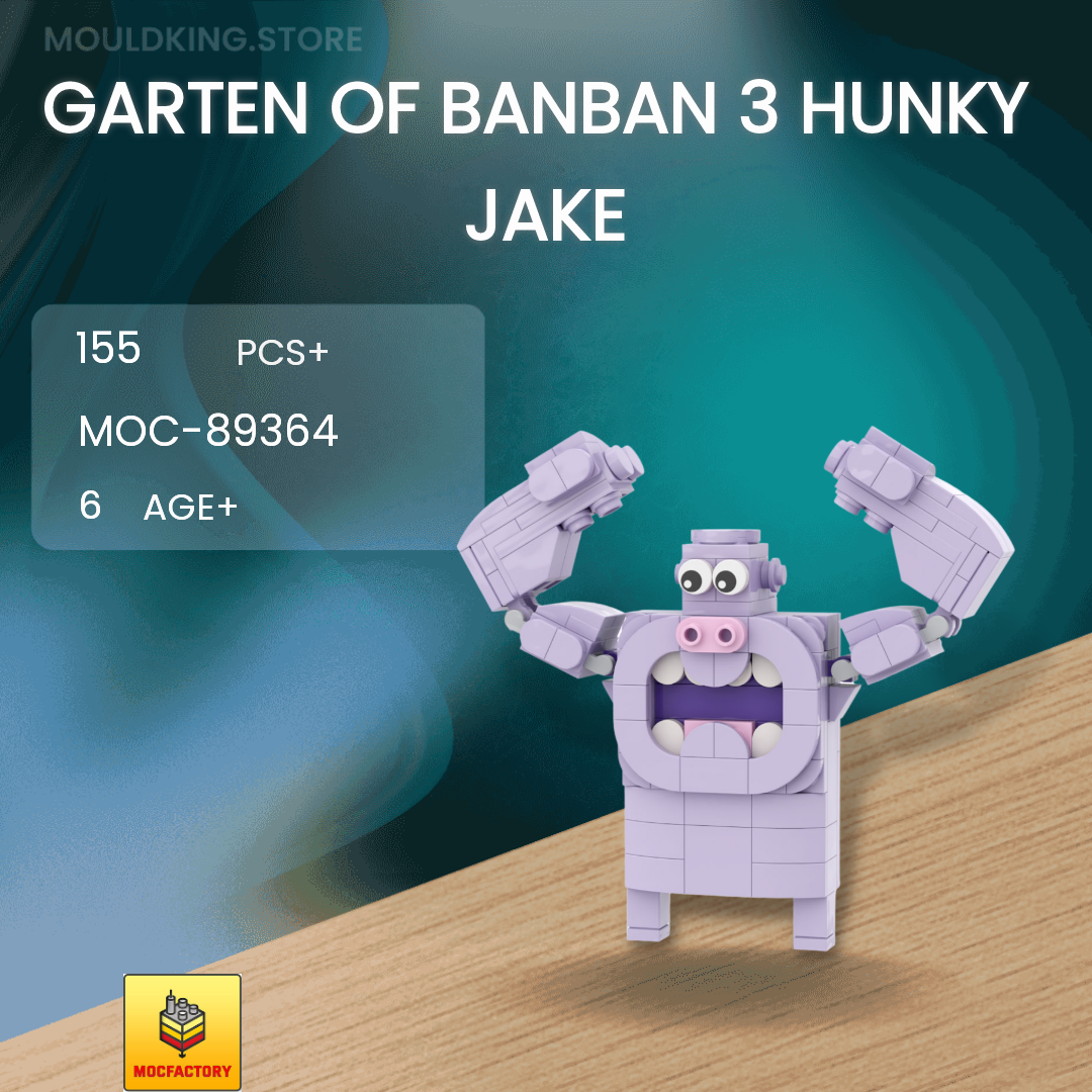MOC Factory 89364 Garten of Banban 3 Hunky Jake Movies and Games