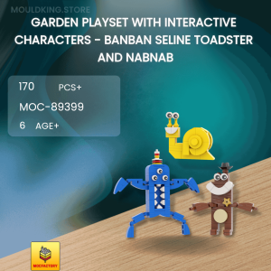 MOC Factory 89399 Garden Playset with Interactive Characters - Banban  Seline Toadster and Nabnab Movies and Games | CADA Block