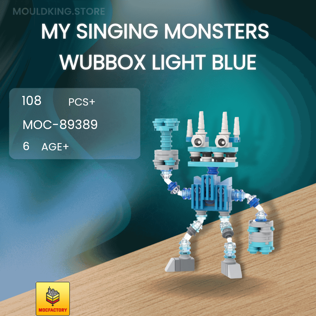 MOC Factory 89390 My Singing Monsters Wubbox Blue Green Movies and Games |  CADA Block