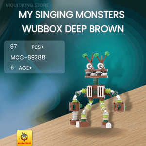 MOCBRICKLAND 89388 My Singing Monsters Wubbox Deep Brown Building