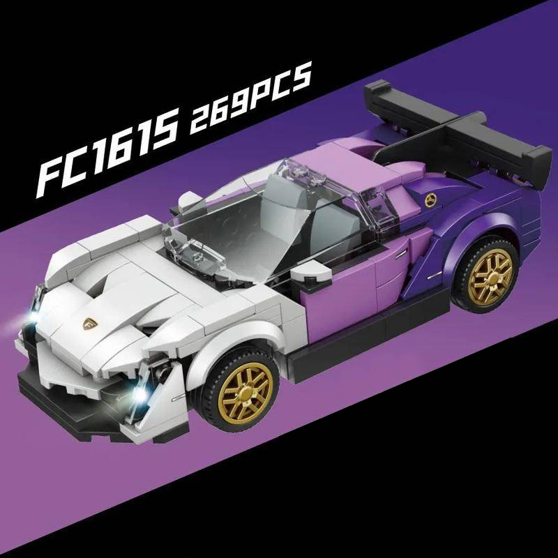 Forange FC1615 Speed Champions Purple Racer Car 3 - MOULD KING