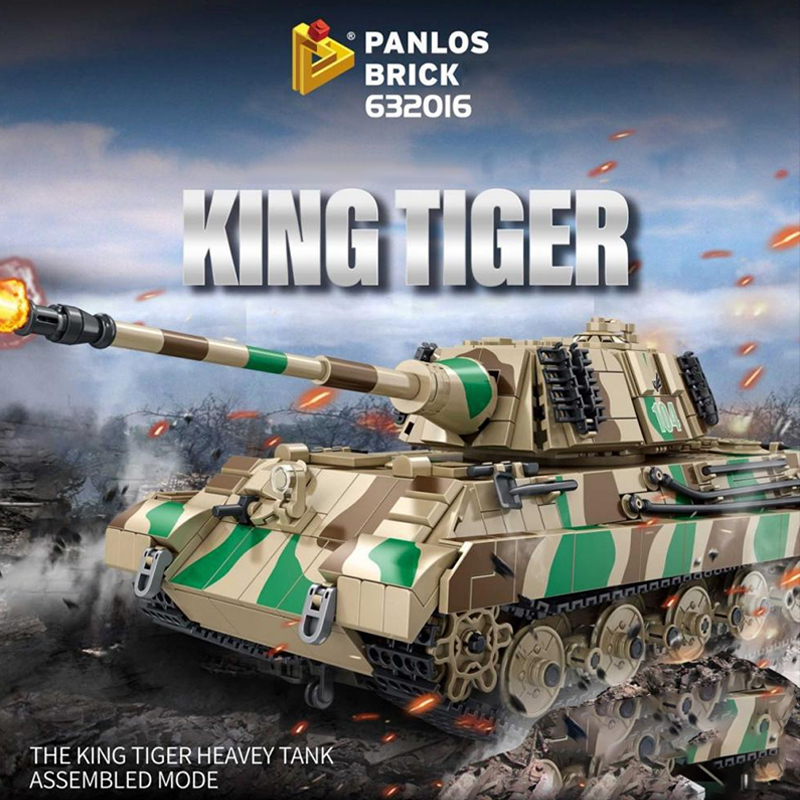 King Tiger Heavy Tank With Motor 5 - MOULD KING