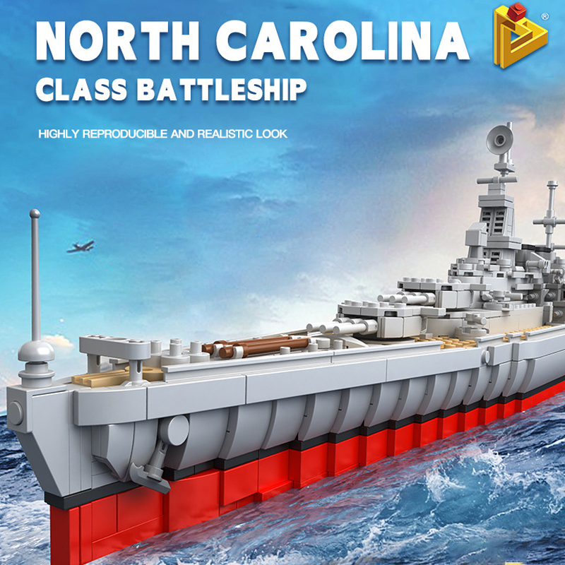 Panlos 637005 North Carolina Class Battleship 5 - MOULD KING