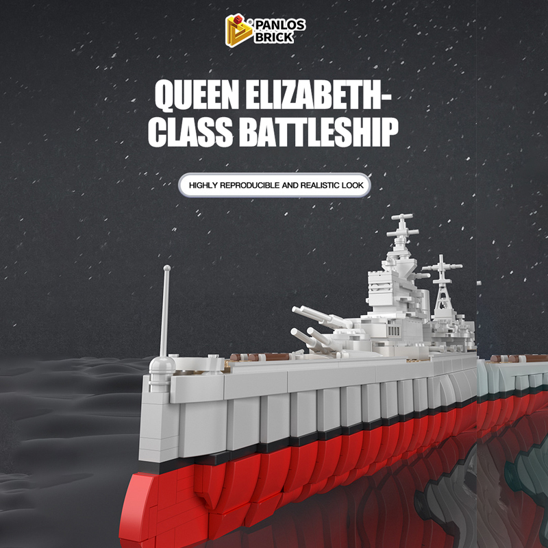 Panlos 637008 Queen Elizabeth Class Battleship 5 - MOULD KING