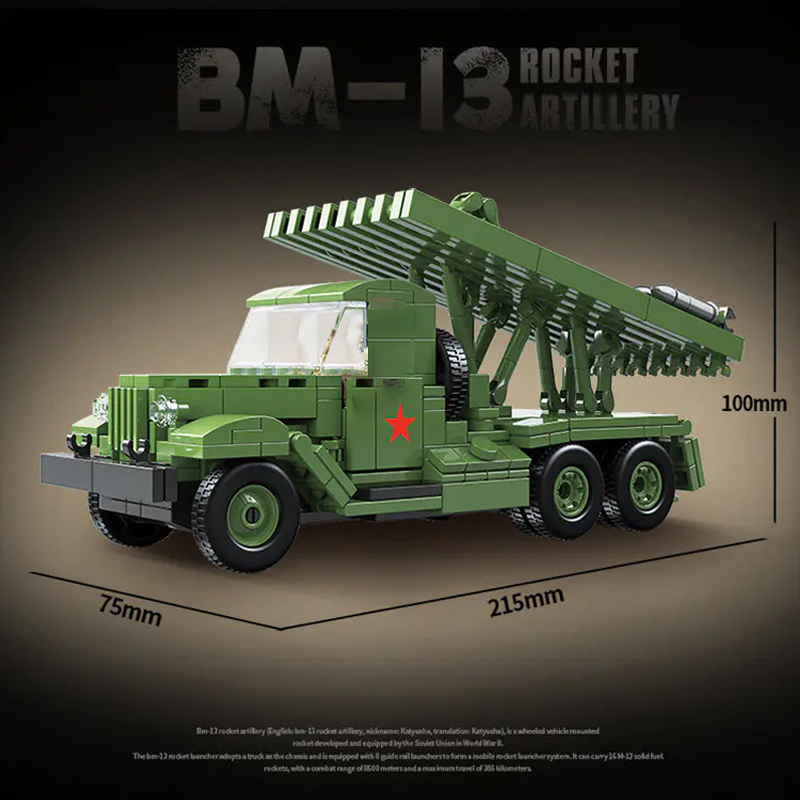 QUANGUAN 100240 BM 13 Rocket Artillery 1 - MOULD KING