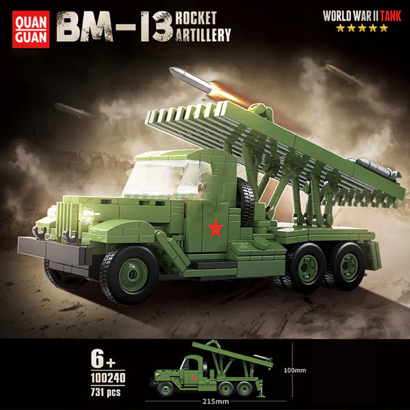 QUANGUAN 100240 BM 13 Rocket Artillery 5 - MOULD KING