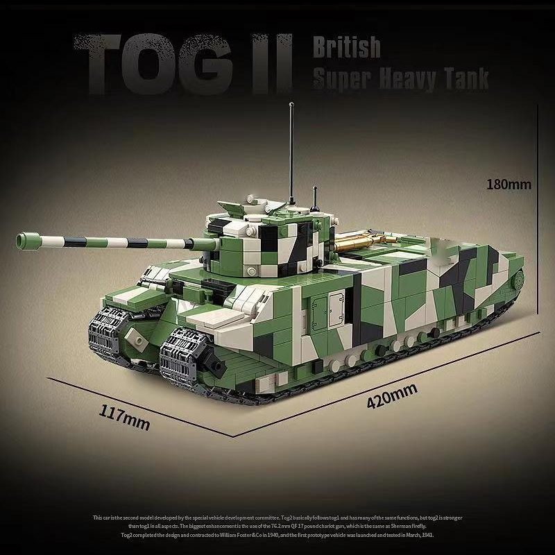 QUANGUAN 100241 Military Britsh TOG II Super Heavy Tank 1 - MOULD KING