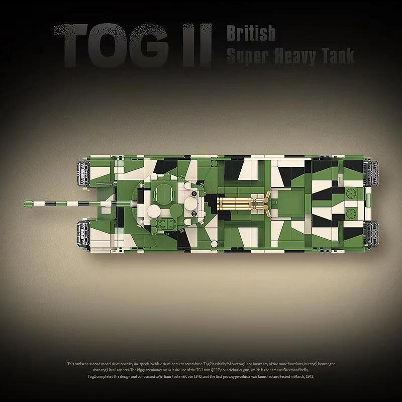 QUANGUAN 100241 Military Britsh TOG II Super Heavy Tank 3 - MOULD KING