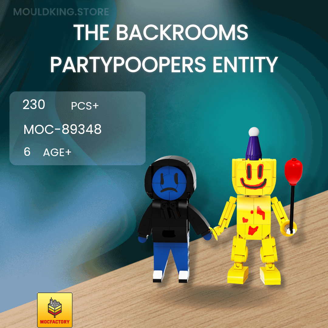 The Backrooms Partypoopers Entity MOCBRICKLAND 89348 Movies and Games with  230 Pieces - MOC Brick Land