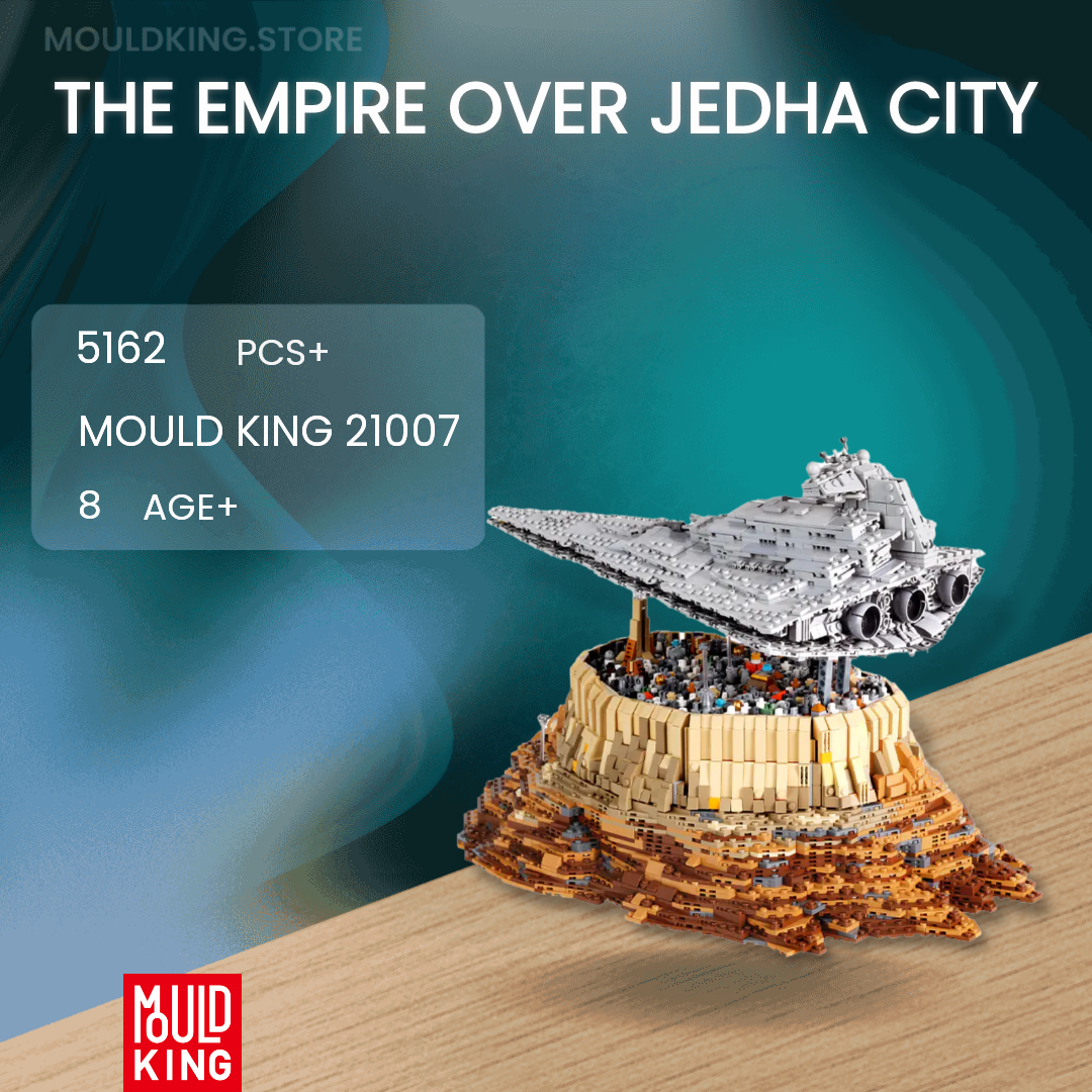 MOULD KING 21007 Destroyer Cruise Star Ship Empire Jedha City Building  Block UCS
