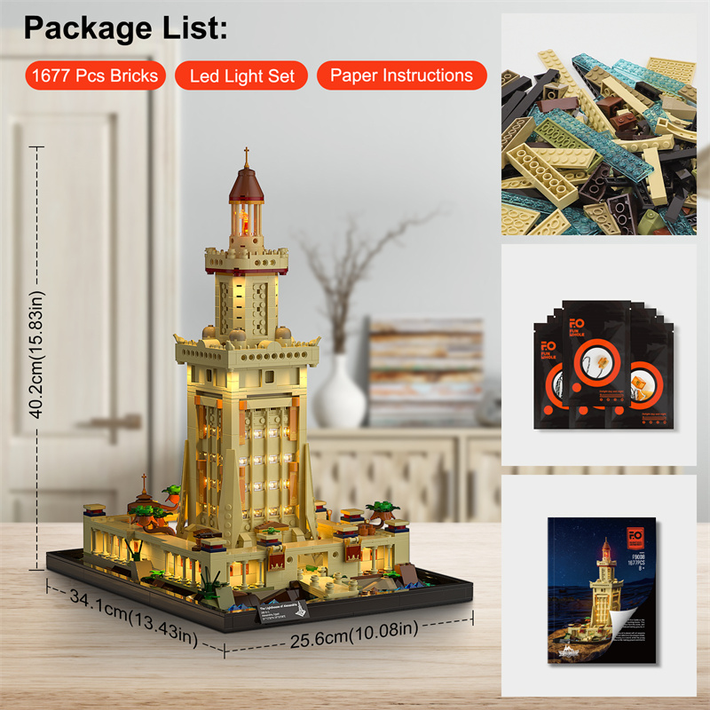 FunWhole F9008 The Lighthouse of Alexandria 2 - MOULD KING