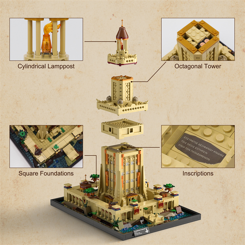 FunWhole F9008 The Lighthouse of Alexandria 3 - MOULD KING