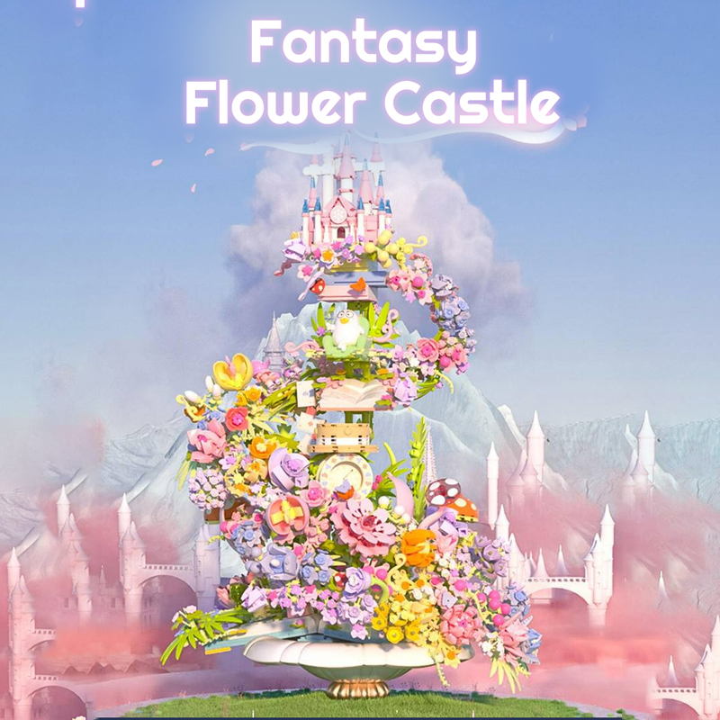 SEMBO 611072 Fantasy Flower Castle 1 - MOULD KING