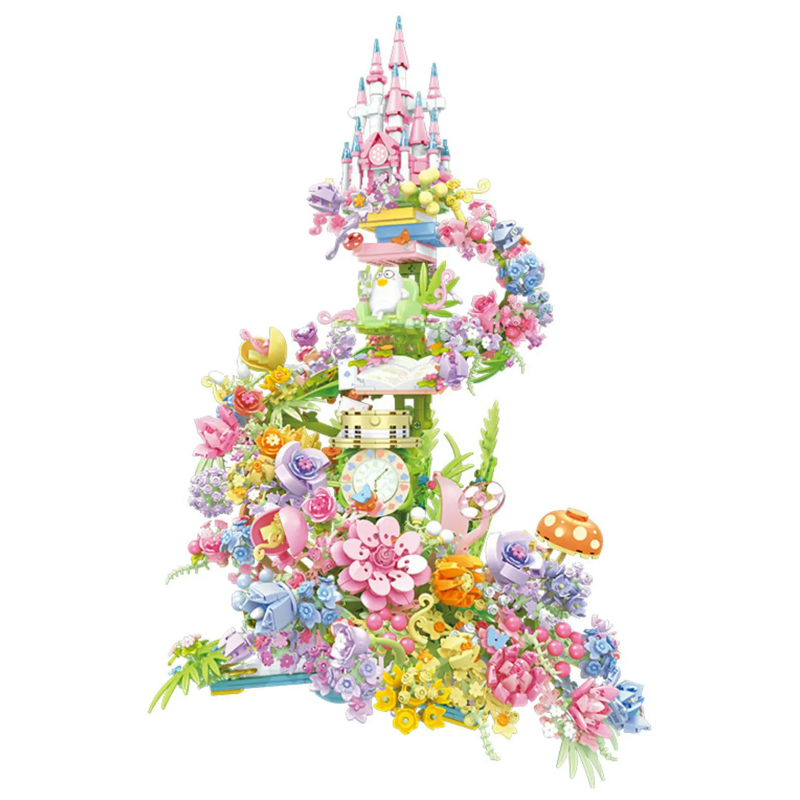 SEMBO 611072 Fantasy Flower Castle 4 - MOULD KING