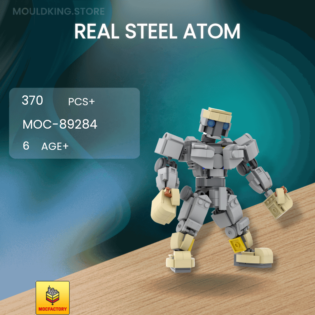 MOC Factory 89284 Real Steel Atom with 370 Pieces | MOULD KING