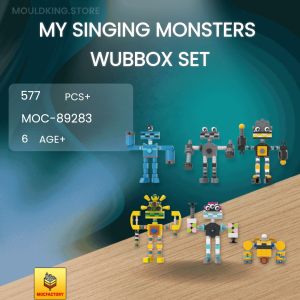 Wubbox Singing Building Blocks Set Monsters Model Action Figure
