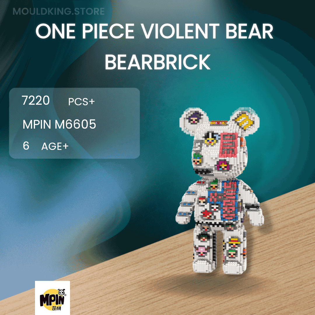 MPIN M6605 One Piece Violent Bear Bearbrick with 7220 Pieces