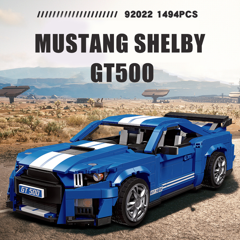 JIESTAR 92022 Mustang Shelby GT500 1 - MOULD KING