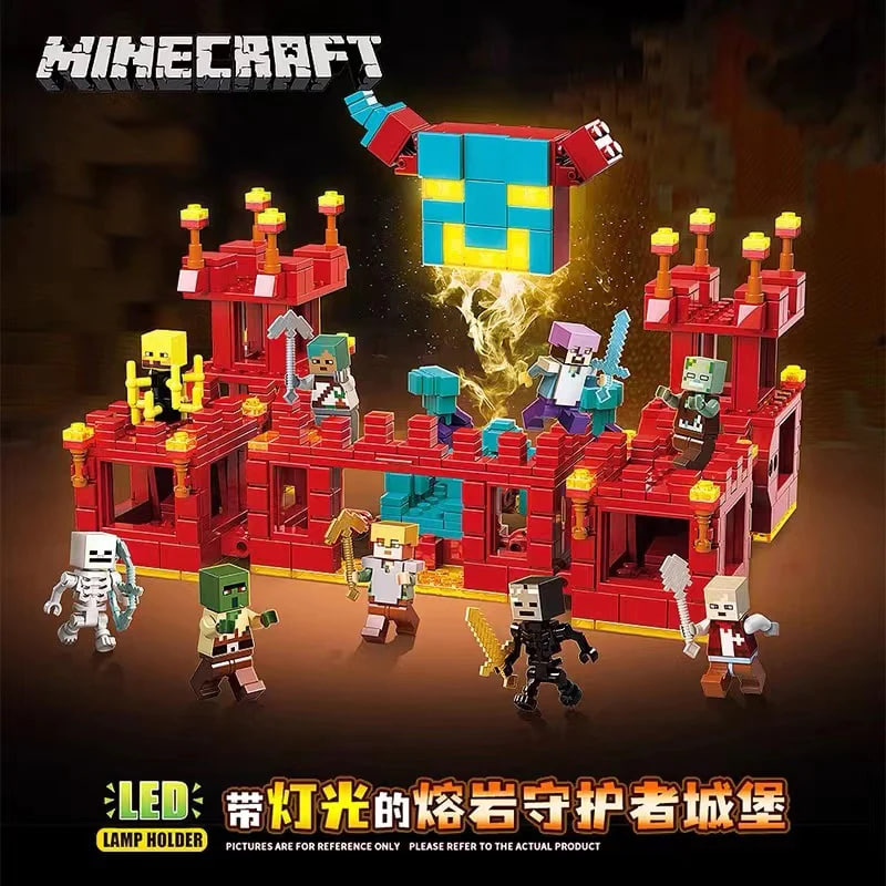 Quan Guan 753 Minecraft Village Guardian Castle with Lights 2 - MOULD KING