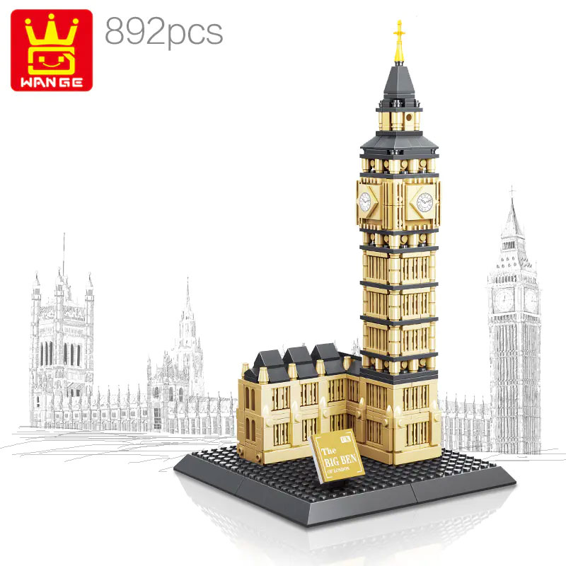 WANGE 4211 Elizabeth Tower London England 1 - MOULD KING