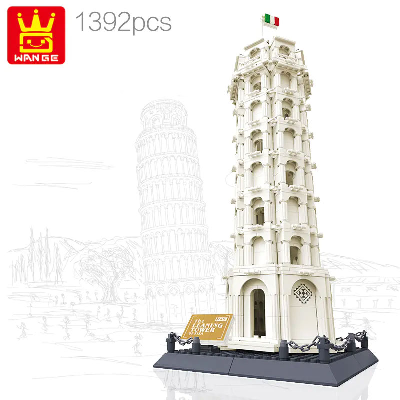 Wange 5214 The Leaning Tower of Pisa Italy 1 - MOULD KING