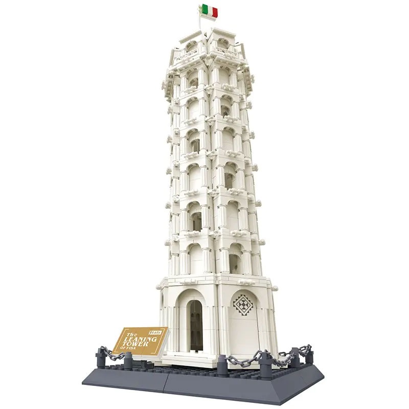 Wange 5214 The Leaning Tower of Pisa Italy 3 - MOULD KING