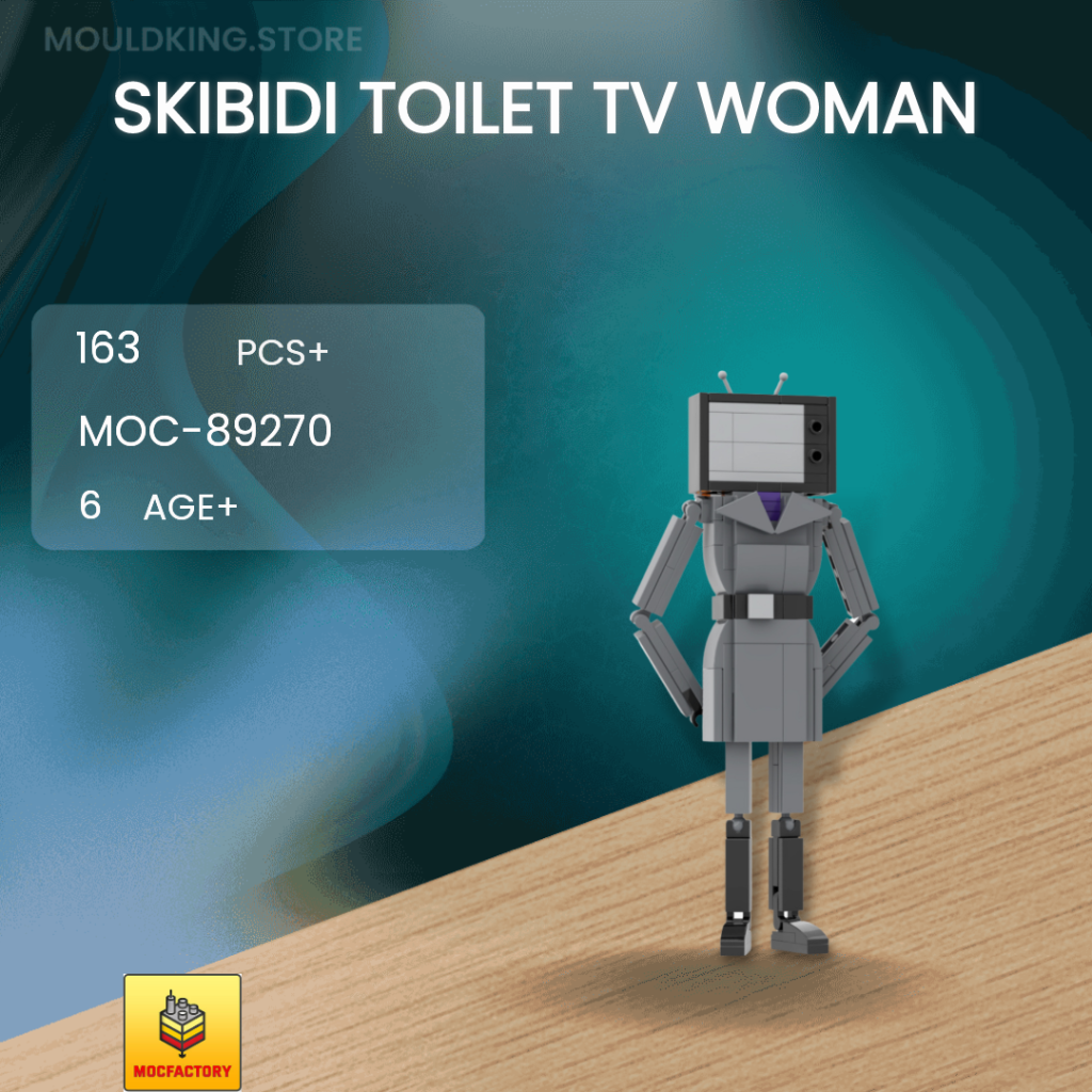 Moc Factory Skibidi Toilet Tv Man Boss With Pieces Mould King Hot Sex