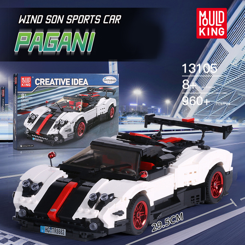 Mould King 13105 Pagani Zonda Cinque Roadster Racers 1 - MOULD KING