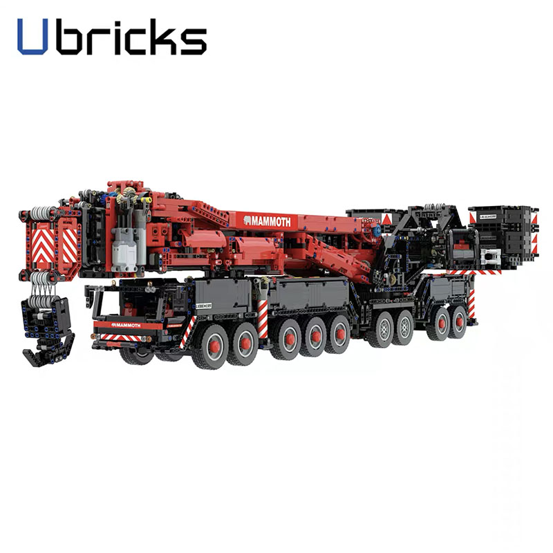 Red Liebherr LTM 11200 With Motor 3 - MOULD KING