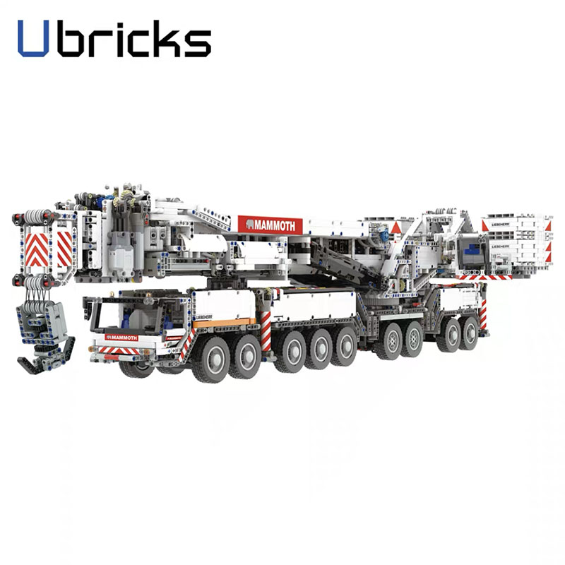 Red Liebherr LTM 11200 With Motor 4 - MOULD KING