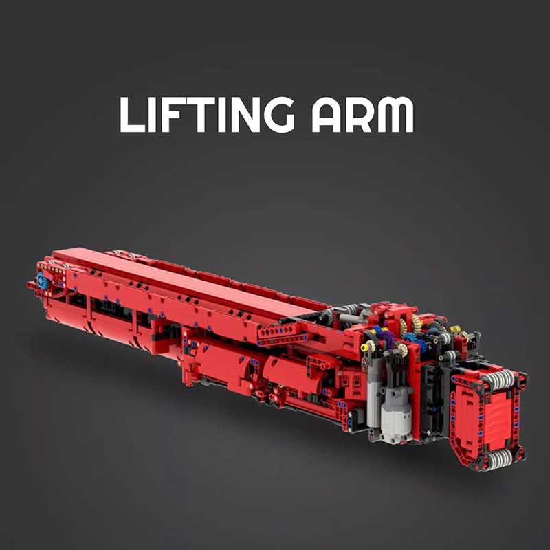 Red Liebherr LTM 11200 With Motor 7 - MOULD KING