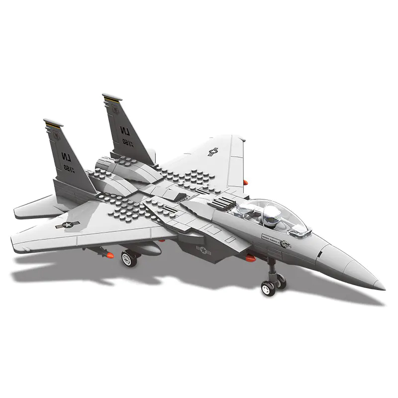 Wange 4004 F15 Eagle Fighter Military Aircraft 3 - MOULD KING