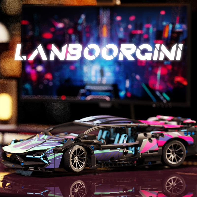 Custom 910 Cyberpunk Lamborghini 8 - MOULD KING