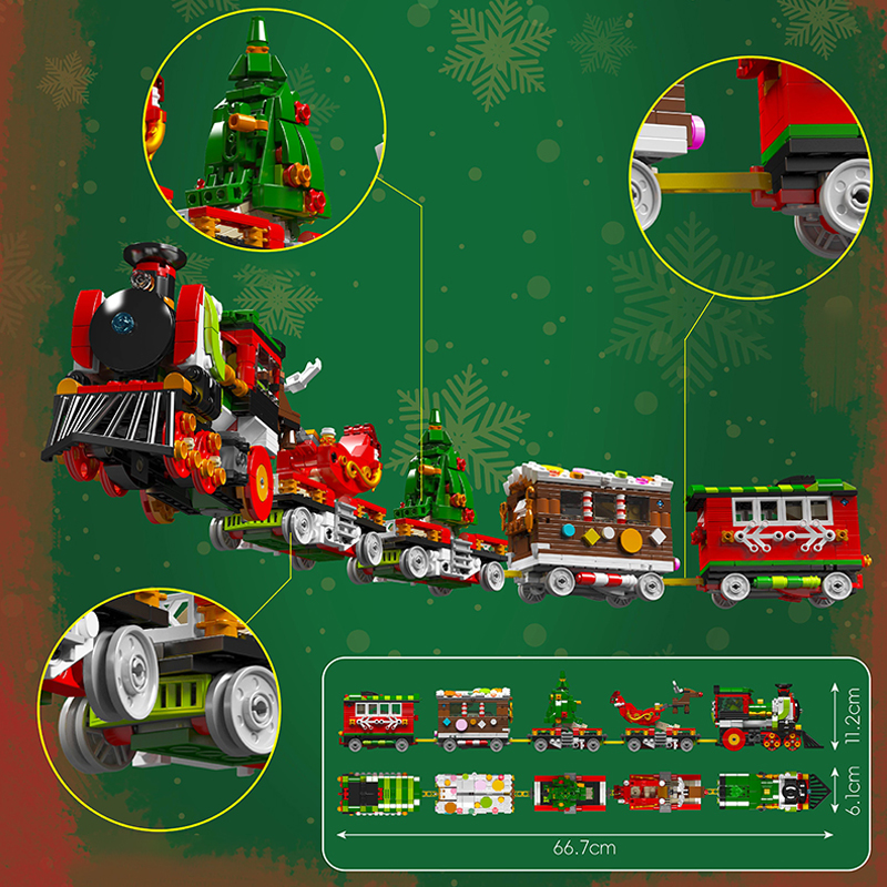 Mould King 12028 Christmas Train Transformer Robot 4 - MOULD KING