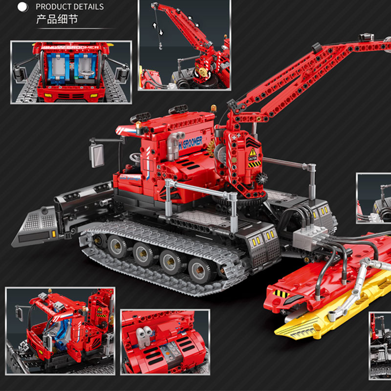 Reobrix 22019 Snow Leveling Vehicle With Motor 2 - MOULD KING