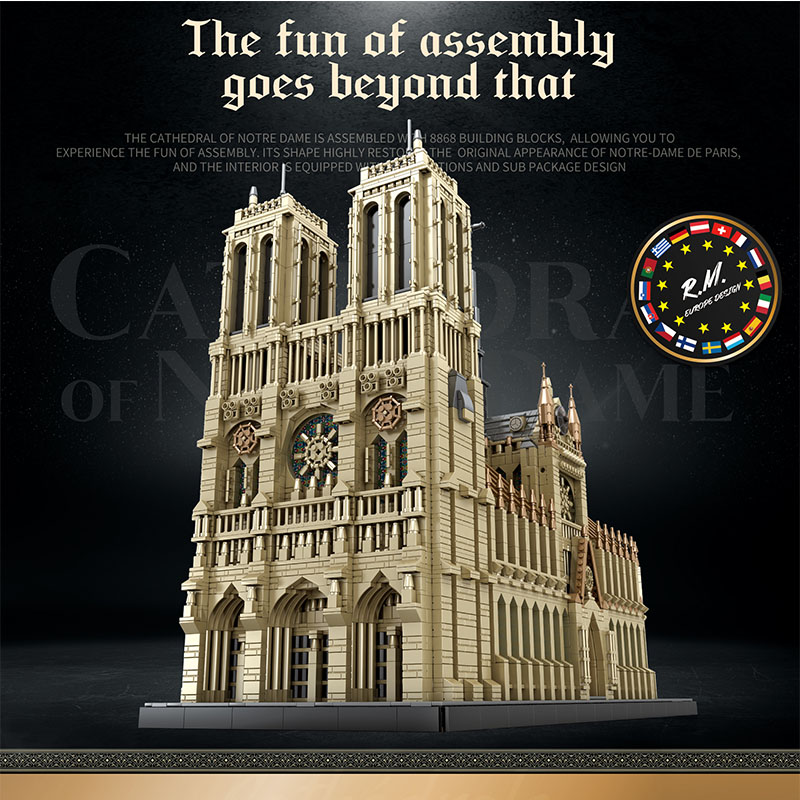 Reobrix 66016 Cathedral Of Notre Dame 3 - MOULD KING