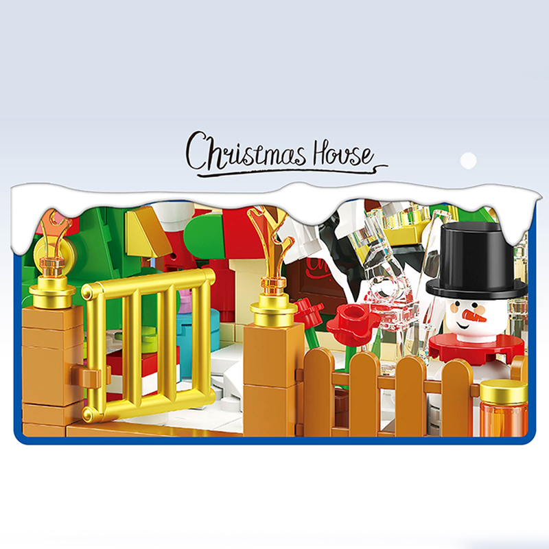 ZHEGAO 662023 Gift Box Christmas House 3 1 - MOULD KING