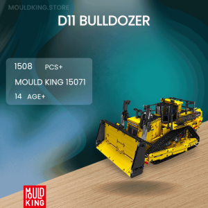 Double-Headed Bulldozer Mould King 17036 backhoe loader