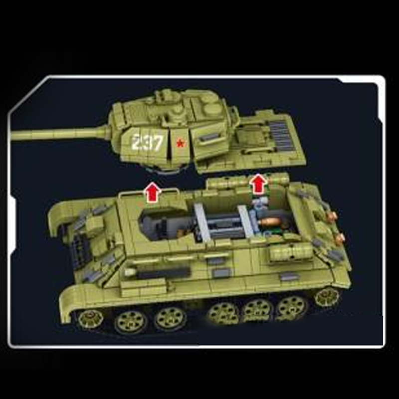 PANLOS 632012 T 34 Tank 4 - MOULD KING