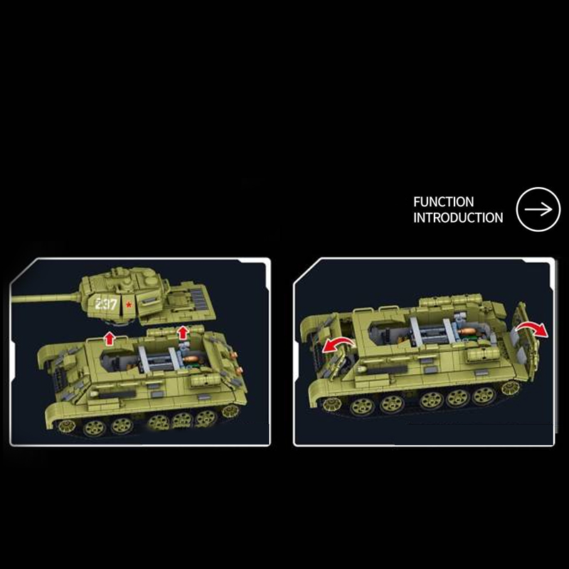 PANLOS 632012 T 34 Tank 5 - MOULD KING