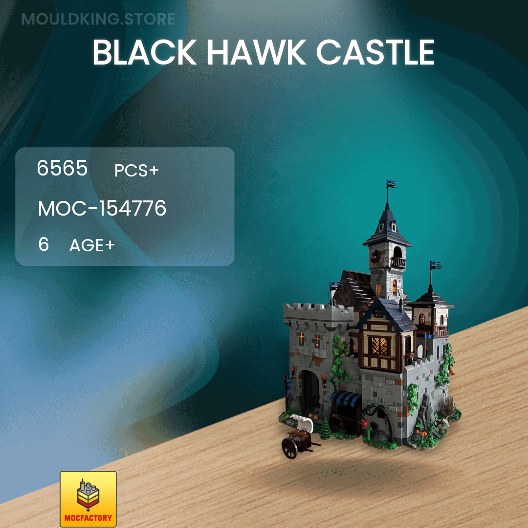 MOC Factory 154776 Black Hawk Castle with 6565 Pieces | MOULD KING