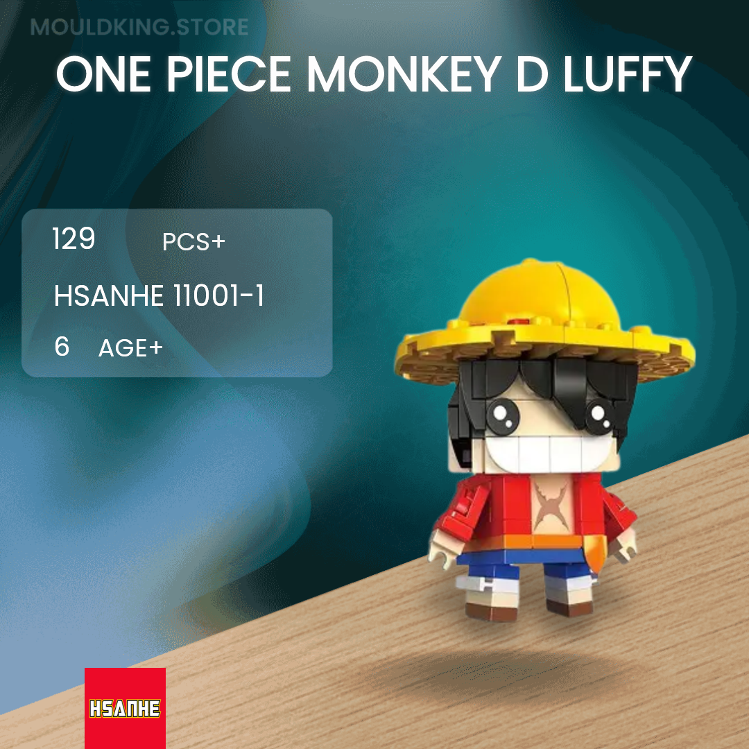 HSANHE 11001-1 One Piece Monkey D Luffy with 129 Pieces | MOULD KING