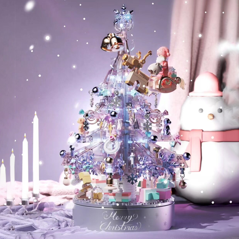 MANGE 9188 Crystal Christmas Tree Music Box 1 - MOULD KING