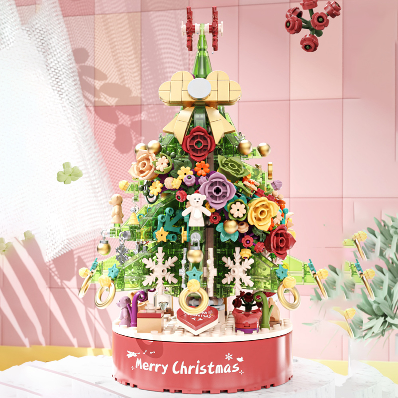 MANGE 9189 Christmas Tree Music Box 4 - MOULD KING