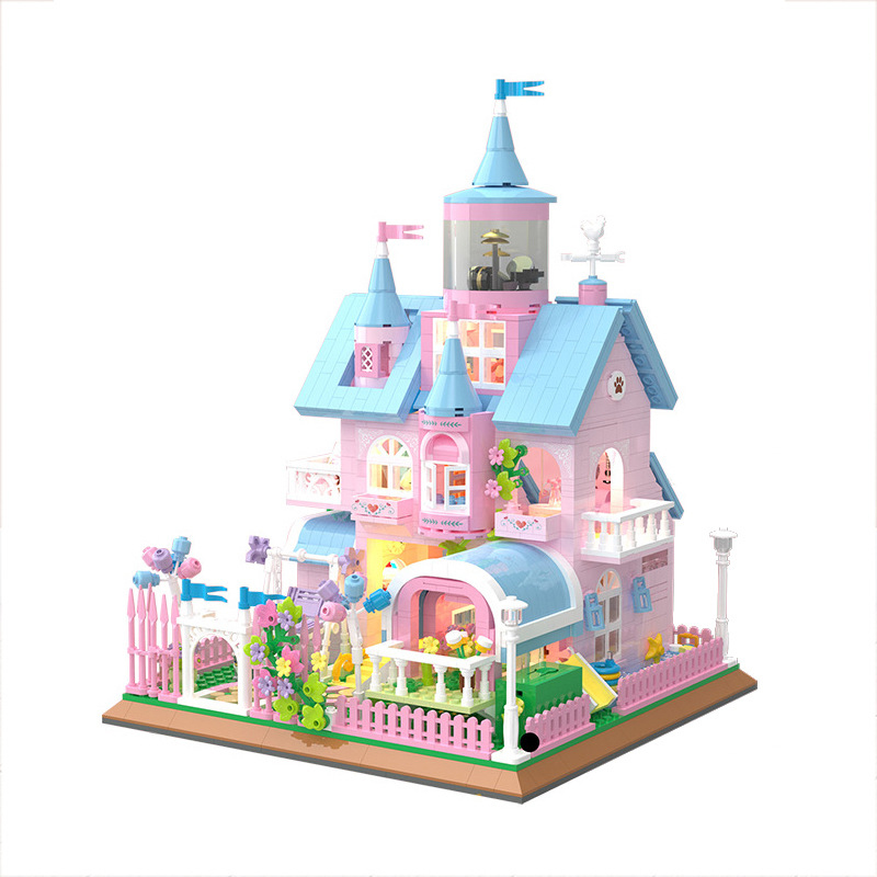 ZHEGAO 613002 Pink Castle 2 - MOULD KING